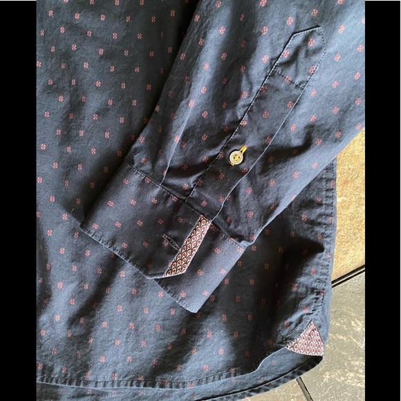 Ted Baker Slim Fit Shirt Size 5 Medium Designer - Picture 7 of 8